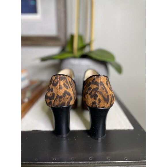 Lifestride Slip-On Booties Gilmore Leopard Women's Size 7W - Picture 9 of 13